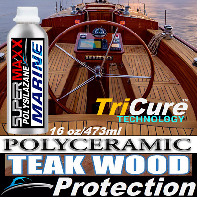 MARINE BOAT TEAK WOOD LUMBER SEALER SALT STAIN CERAMIC COATING PROTECTION FINISH