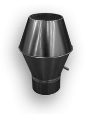 Deflektorhaube Ablufthaube rund mit Drahtgitter NW100-315 mm