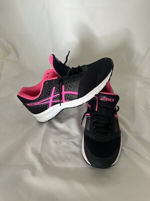 Asics Patriot Women Trainers Size UK Black Pink Running