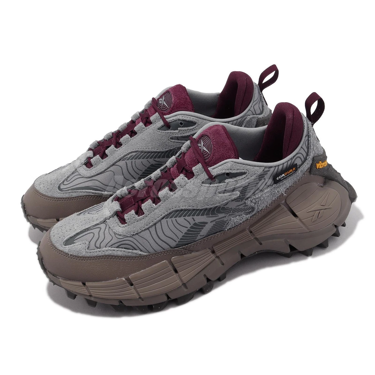 Reebok Zig Kinetica 2.5 Edge CORDURA Grey Burgundy Men Outdoors Shoes  100034215 | eBay