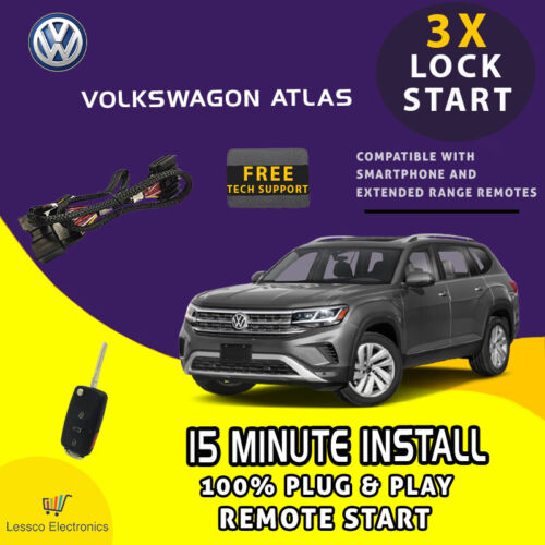 100% Plug and Play Remote Start fits: 2018-2022 VW Atlas (Push Start)1 Key Req'd - Picture 1 of 10