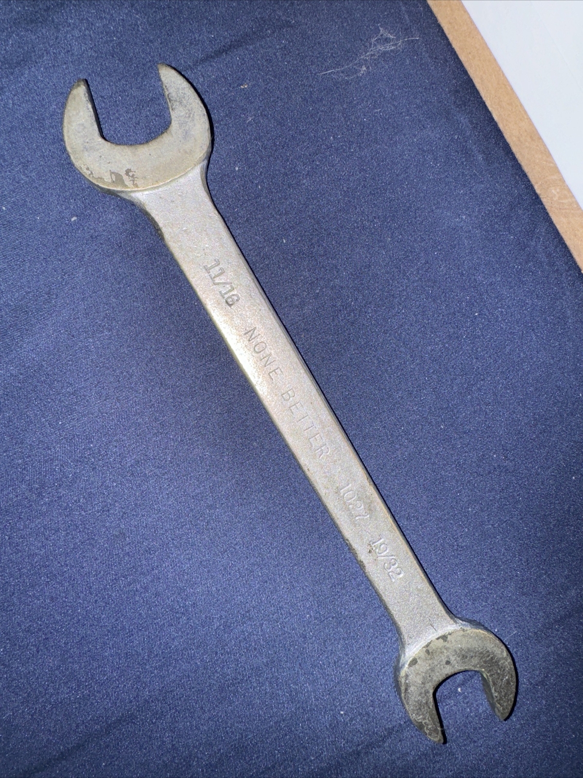 VINTAGE ANTIQUE NONE BETTER TOOLS 1027 11 16 X 19 32 Open End vintage-antique-none-better-tools-1027-11-16-x-19-32-open-end