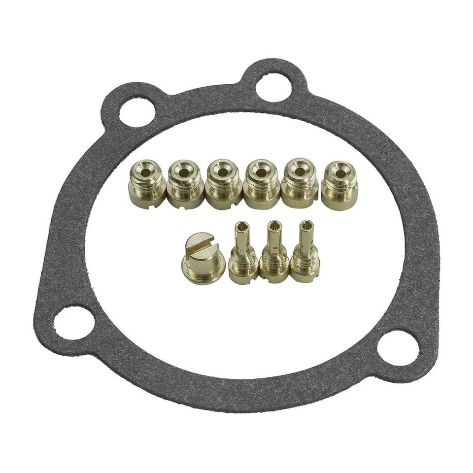 Kit de jato de carbono carburador CV40 jato principal - jato lento/piloto com junta para Harley - Imagem 3 de 4