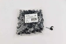 100PC QCQK CWN-R004 6MM Cable Clip With Nail Round Black