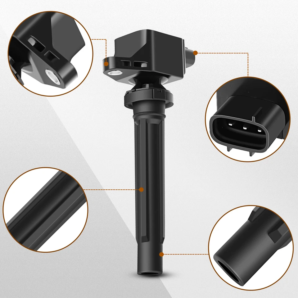 Kit de 4 bobinas de encendido y 4 bujías para Suzuki SX4 2,0 L 2007 2008 2009 L4 Foto 2 de 4