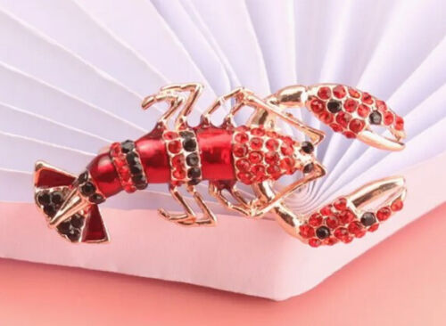 Vintage lobster pin brooch