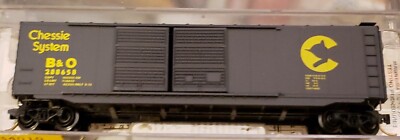 N-SCALE RARE 50' STEEL DOUBLE DOOR ''B&O'' #2880 MAGNE MATIC MicroTrain 34010 NEW