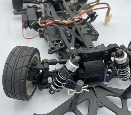 For Parts HPI RS4 FRP Chassis mit Motor und Regler Oldtimer selten - Bild 14 von 18