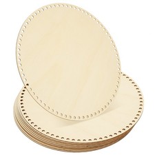 12 Inch Crochet Basket Base, 10 Pcs Basket Bottoms Round Wood Base for Crochet