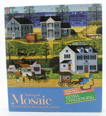Milton Bradley - Mosaic Gull's Nest Jigsaw Puzzle - 1981