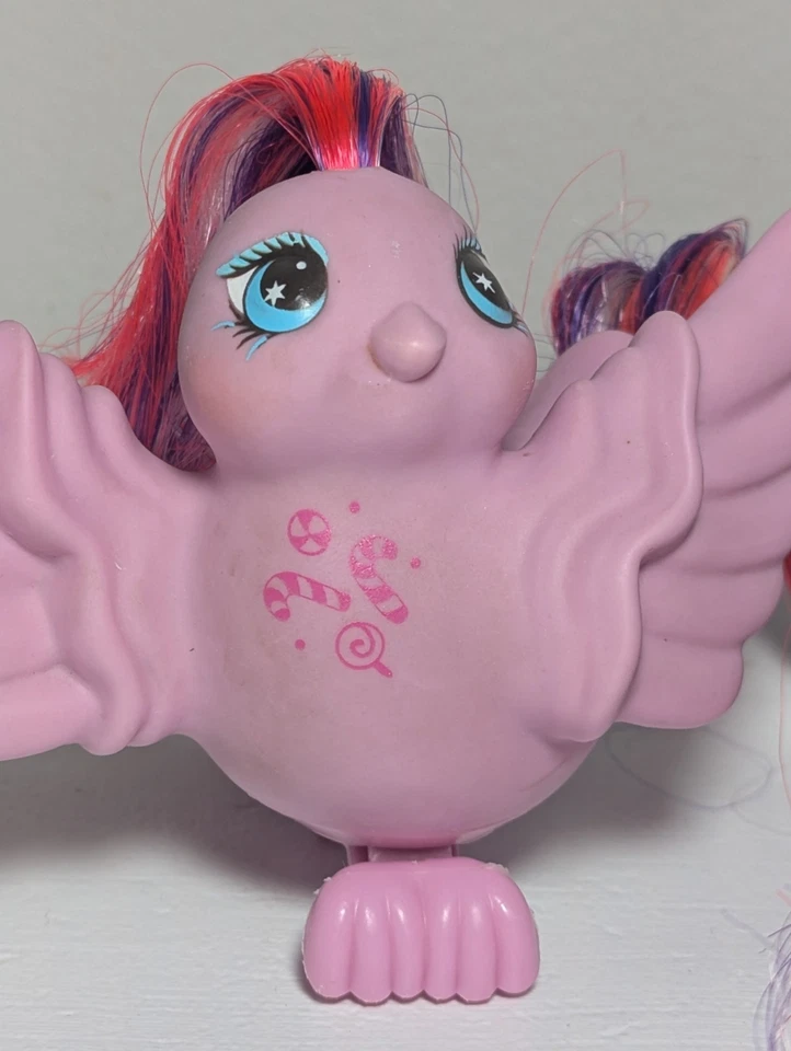 MY LITTLE PONY Tasty Fairy Tales Vintage G1 1987 Hasbro MLP Pink Bird Candy Cane Foto 4 de 4