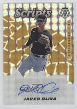 2021 Panini Mosaic Scripts Jared Oliva #SCR-OL Auto 11r1