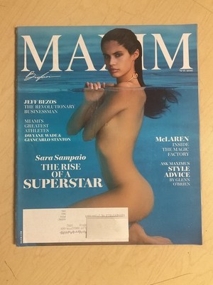 may 2016 Maxim magazine #213 Sara Sampaio sexy cover + Celestial Bodies