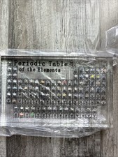 Periodic Table Real Elements Displays Acrylic Chemistry Chart