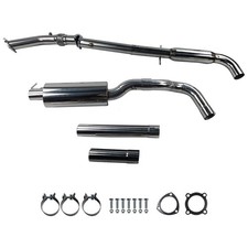 Fits 99-05 Vw Golf Jetta Mk4 1.8t 3 Pipe Catback Exhaust 2.5 Muffler Tip