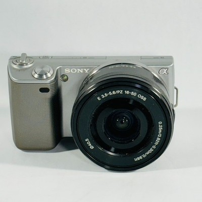 Sony Alpha NEX-5 Mirrorless Digital Camera 16-50mm Lens Tested Silver