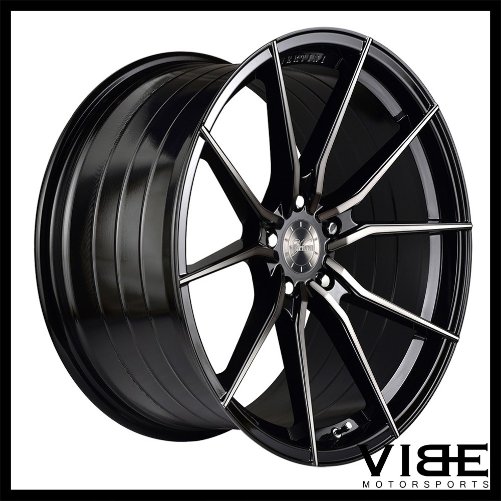 20" VERTINI RF1.2 FORGED BLACK CONCAVE WHEELS RIMS FITS MASERATI QUATTROPORTE