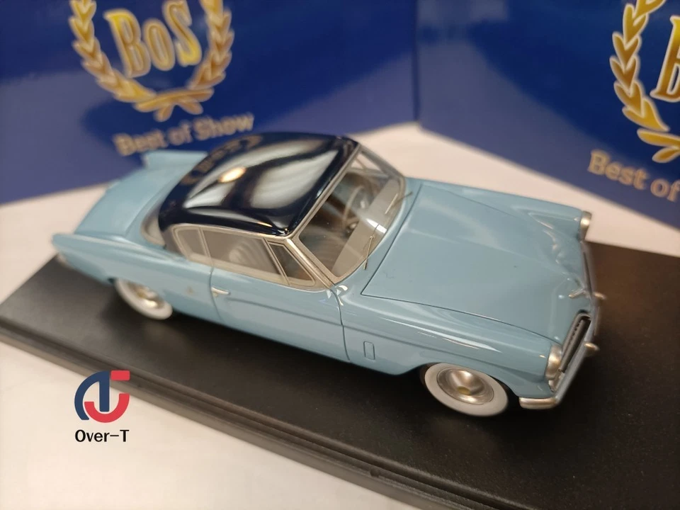 BOS 1:43 Studebaker Commander Blue Black Commander Simulation Car Model - Image 4 of 4