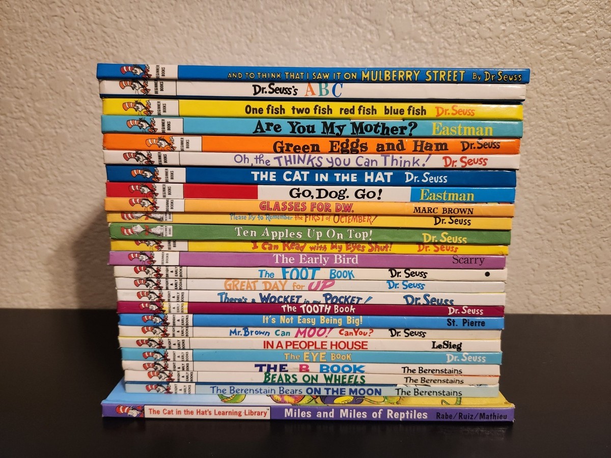 Lot Of 25 Hardcover Dr. Seuss Beginner/ Bright & Early Books