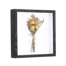 10x10 Inch Shadow Box Display Frame, 3cm Deep Photo Shadow Box, Black