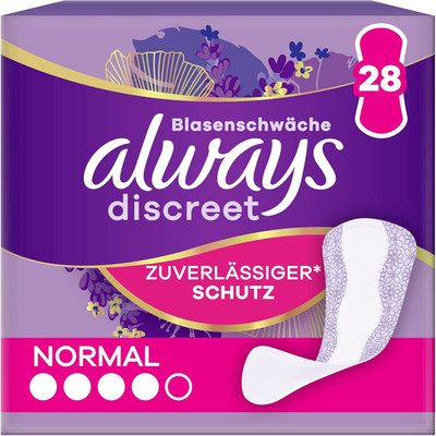 Always Discreet Inkontinenz-Slipeinlagen Für Frauen Normal Stück 28, Absorbieren
