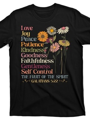 Fruit of the Spirit T Shirt Galatians 5:22-23 Christian Faith Graphic Tee