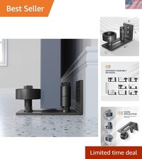 Sliding Barn Door Bottom Floor Guide,Adjustable Roller,Wall Mount System,Flus...