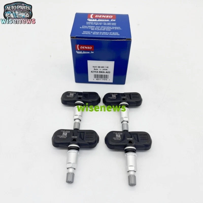 4X DENSO Tire Pressure Sensors 315MHz for Honda CR-V 07-11 42753-SWA-A03 - Image 2 of 4