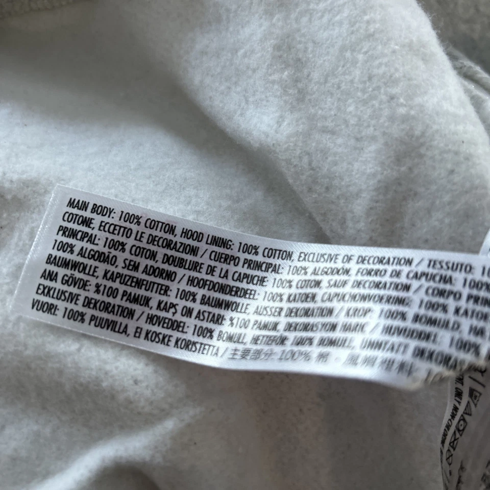 Moletom com capuz Disney Plus 3X cinza branco preto Minnie Mouse bolinhas zíper parques novo com etiquetas - Imagem 4 de 4