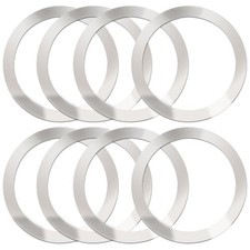 8 Pack Universal Metal Rings Sticker Compatible for Magsafe Magnetic Silver