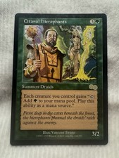 MTG - Citanul Hierophants #244 - Heavy/Dark Ink Misprint - Urza's Saga - LP