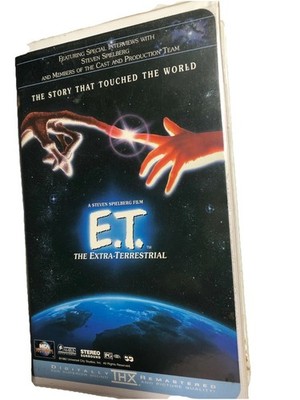 E.T. THE EXTRA TERRESTRIAL DREW BARRYMOORE, DEE WALLACE CLAMSHELL  VHS 1996