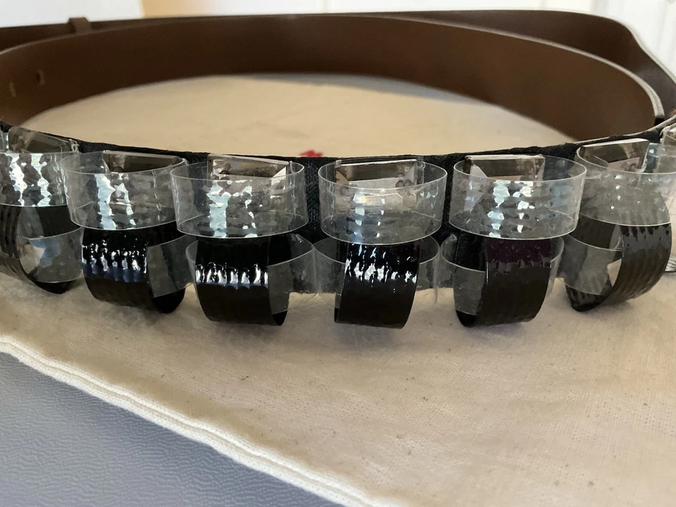 MARNI(ITALY) WOMEN LEATHER BELT/IT.85cm/US 33”(MAX) - Image 4 of 4