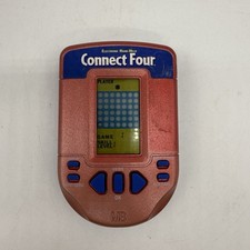 Hasbro Connect Four Milton Bradley Electronic Handheld Game 2002 Works Toy
