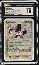 CGC 10 GEM MINT Registeel EX 99/101 EX Hidden Legends Holo Pokemon Card