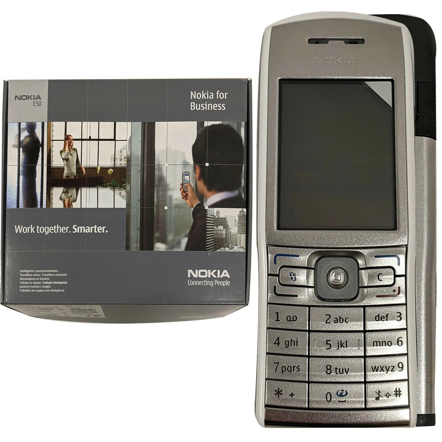 Nokia E50 2G GSM White 70MB + 32MB Single-SIM ABC Keypad Unlocked ...