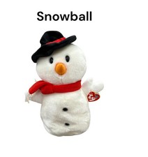 Ty Beanie Buddy Snowball Snowman MWMT