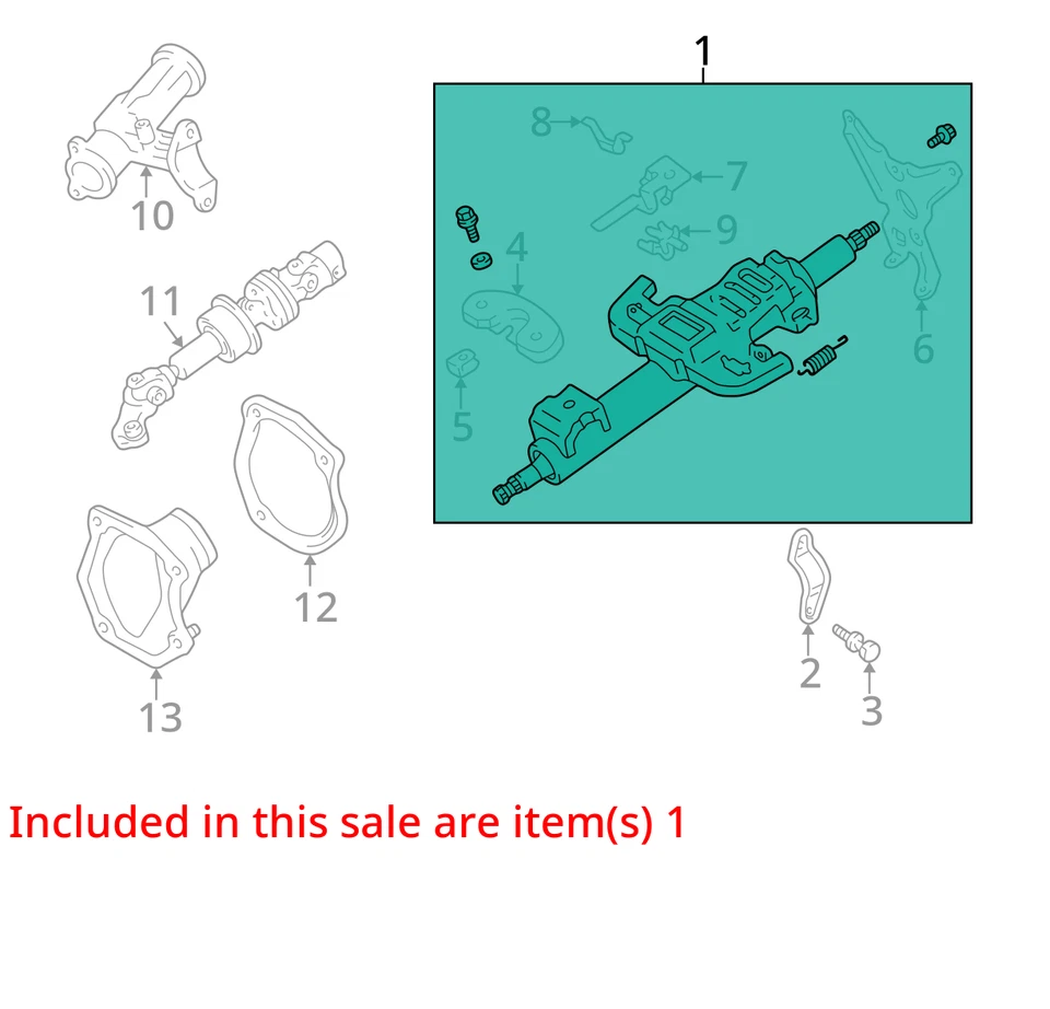 Columna de dirección cambio de piso compatible con 97-01 LEXUS ES300 10173715 Foto 4 de 4