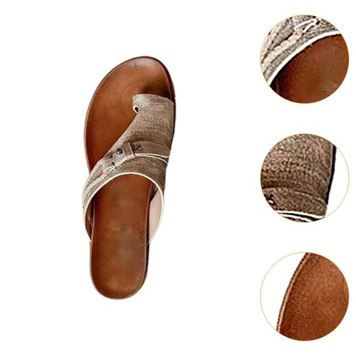 Women Flat Sandals Anti Slip Soft Summer Shoes for Trip Traveling Shower - Picture 6 of 7