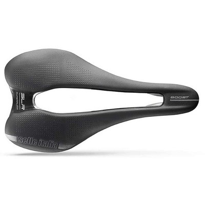 Selle Italia SLR Boost Superflow Saddle - Black 130mm Width Titanium Rails S3