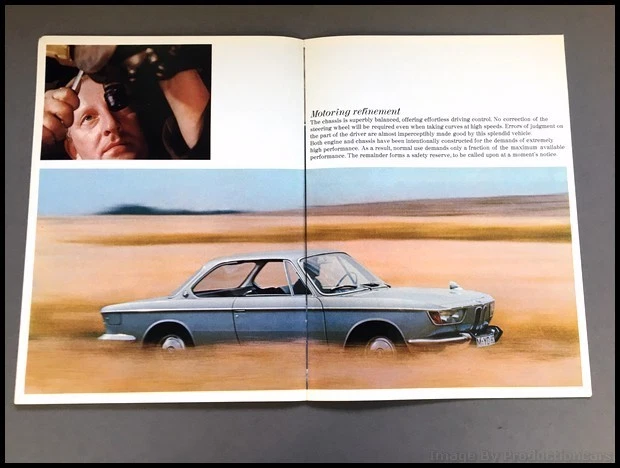 1967 BMW 2000 2000CS 2000C Coupe 20-page Vintage Car Sales Brochure Catalog - Imagem 4 de 4