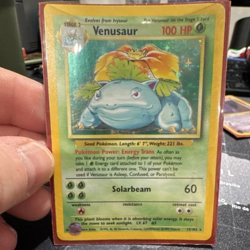 New ListingVenusaur 15/102 Base Set Holo Rare 100 HP 1999-2000 WotC Copyright