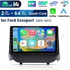9" Carplay 2GB+64GB SWC For Ford Fiesta 20013-2017 Android 15 Car Radio GPS Navi