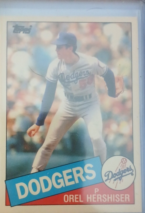 1985 Topps - Orel Hershiser #493 Collector's Edition (Tiffany) (RC)