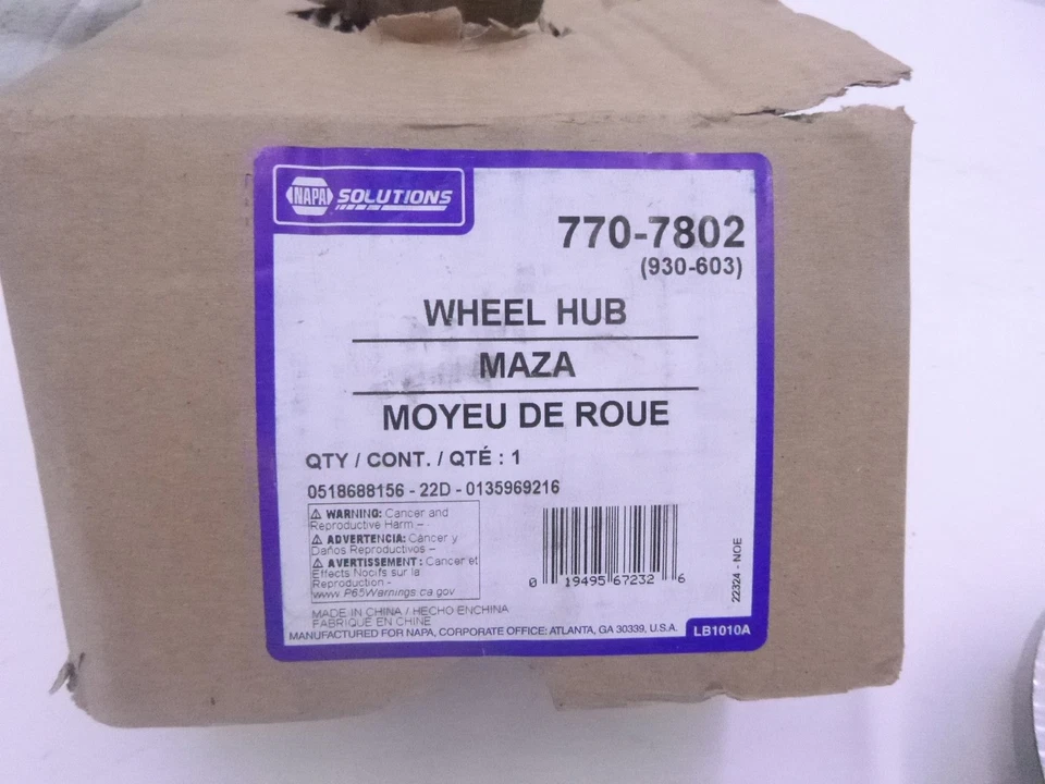 Buje de rueda delantera original Napa 930-603 para Mazda 3 2010-2013 Foto 2 de 3