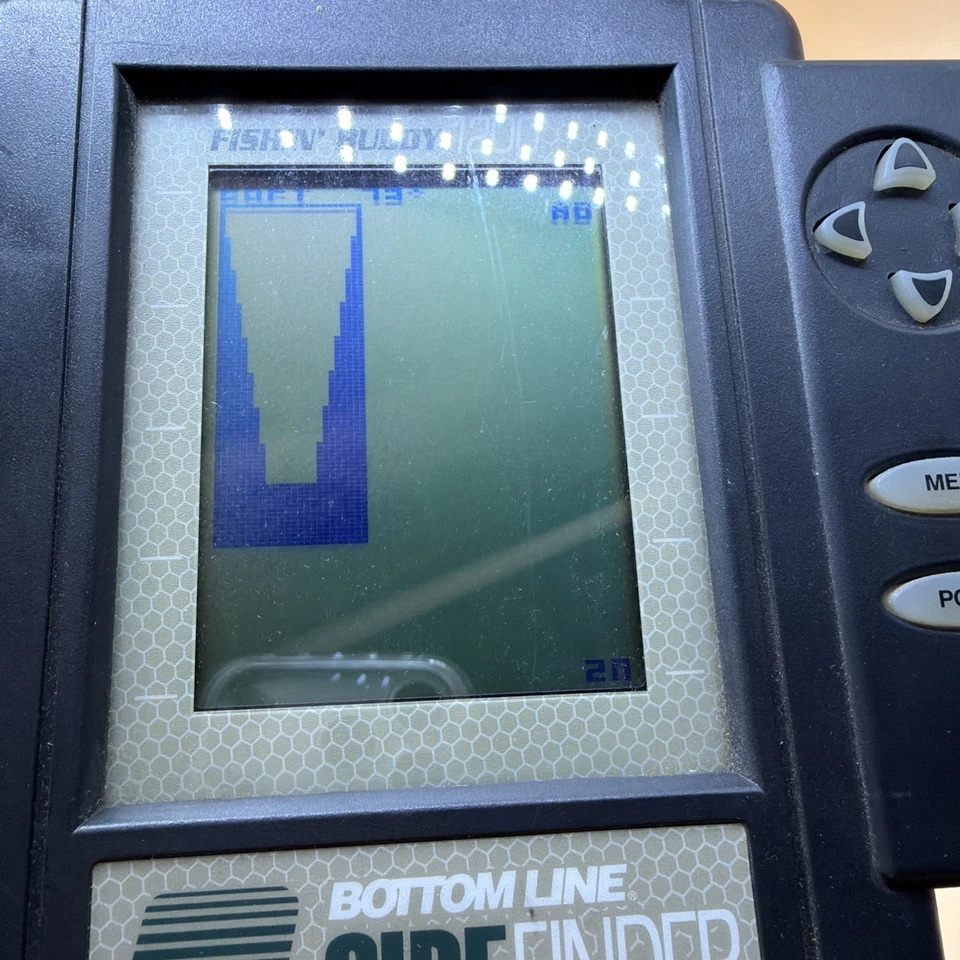 Buscador de peces portátil Bottom Line Fishin Buddy 1200 Sidefinder - sin abrazadera ni oring Foto 3 de 4