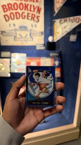 One Piece Night Los Angeles Dodgers Monkey D. Luffy Promo Card Game Sealed