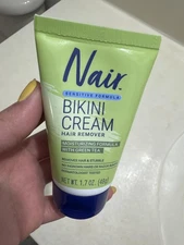 Nair Hair Remover Bikini Cream With Green Tea Sensitive Formula 1.70oz - New