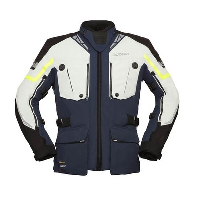Modeka Panamericana II Motorcycle Jacket Men's (Blue/Light Gray) Size: 3XL
