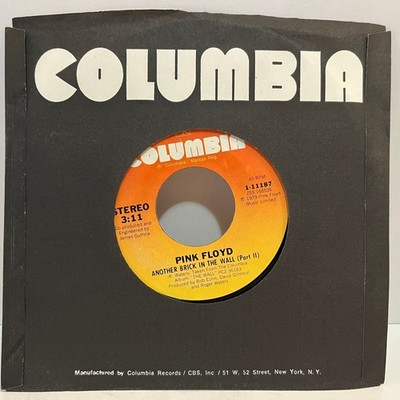 PINK FLOYD - Another Brick In The Wall Pt 2 (1979) - 7'' Vinyl Record 45RPM - VG+